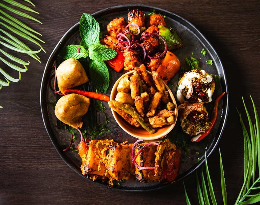 Diwali food sharing platter